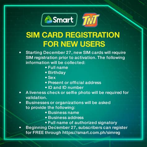 sim card registration ph smart|sim card registration tnt.